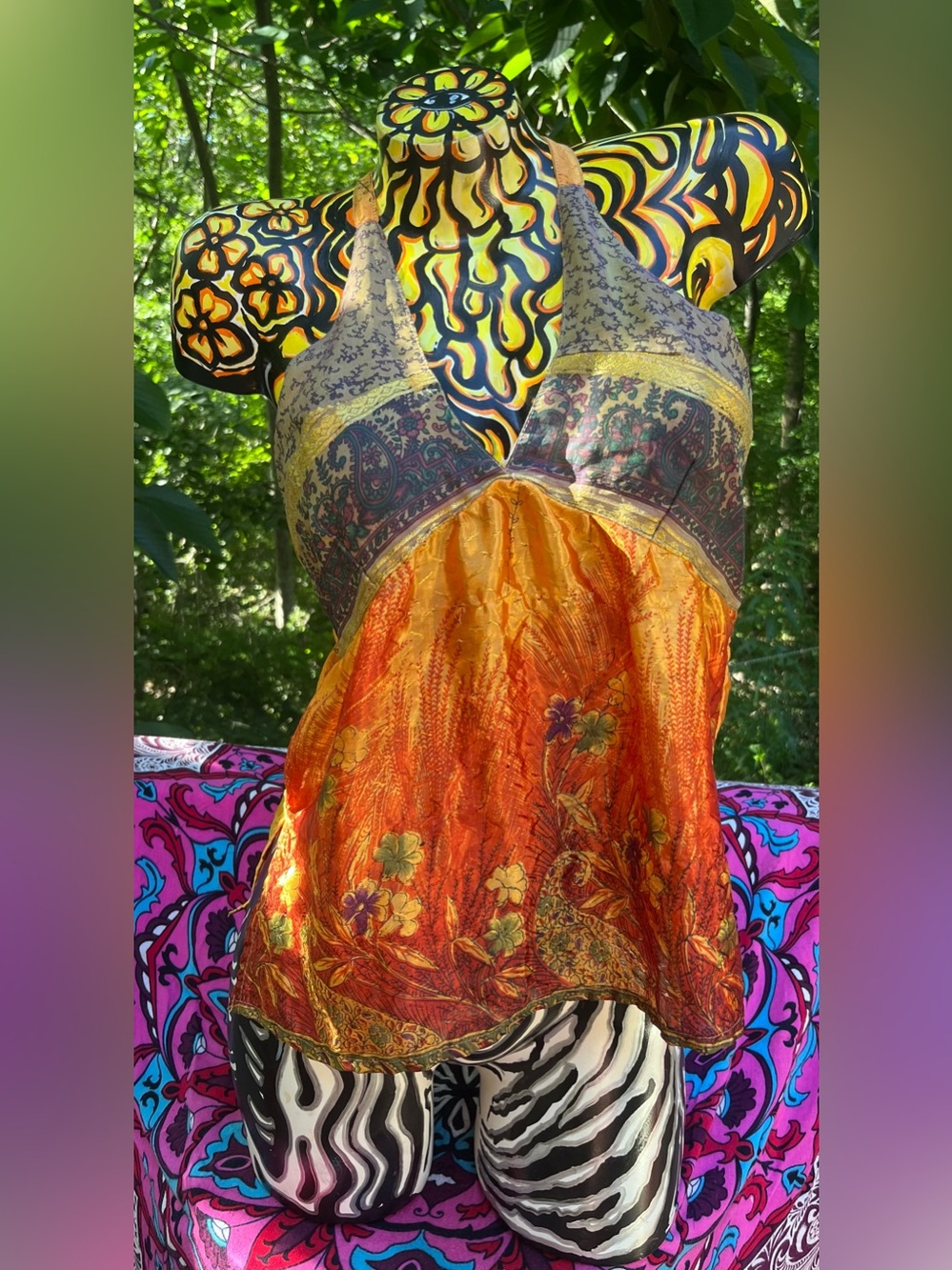 Women’s Orange Halter Swim Cover-Up